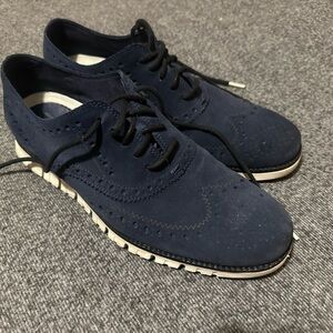 Cole Haan Men's Navy Brogue Oxfords